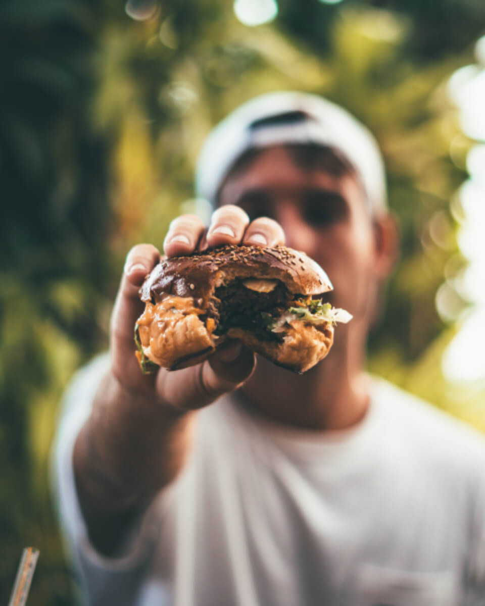 Give a huge bite to your Burger and have fun.